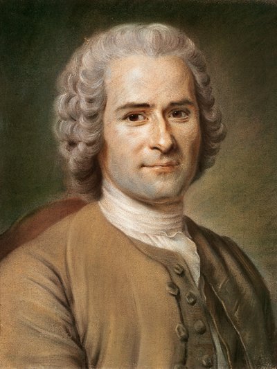 Jean-Jacques Rousseau (1712-78) by Maurice Quentin de La Tour